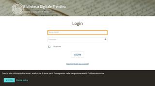 
                            12. Login / Utente - Biblioteca Digitale Trentina