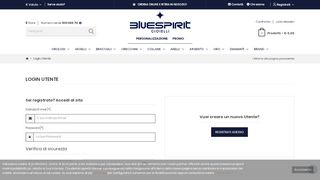 
                            10. Login Utente - Bluespirit Luxury eStore