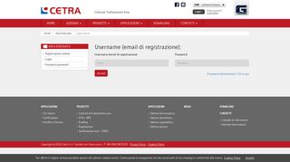 
                            2. Login utente - Cetra