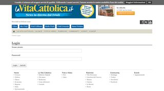 
                            6. Login / Utente - La Vita Cattolica