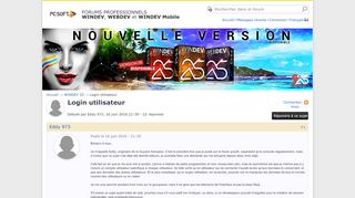 
                            2. Login utilisateur - WINDEV 24 - Forums développeurs - PC ...