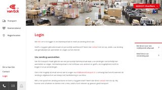 
                            8. Login | Van Eck Transport