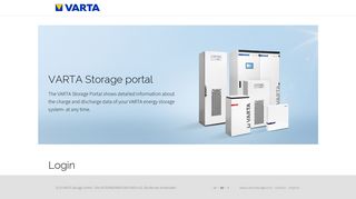 
                            2. Login - VARTA Storage Portal