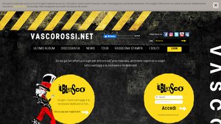 
                            5. Login - Vasco Rossi - Sito ufficiale e Fan Club