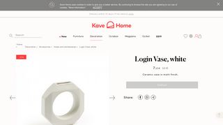 
                            8. Login Vase white - Kave Home