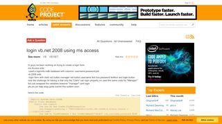 
                            4. login vb.net 2008 using ms access - CodeProject