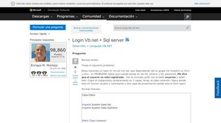
                            5. Login Vb.net + Sql server - MSDN - Microsoft