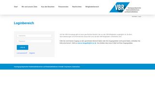 
                            4. Login – VBR