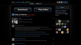 
                            3. Login / Veehd Community