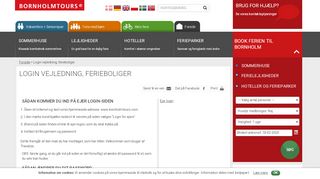 
                            1. Login vejledning, ferieboliger - Bornholmtours