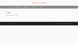 
                            2. Login – Veracity Group Inc.