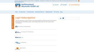 
                            4. Login Verbundpartner - Raiffeisenbank Neumarkt i.d.OPf. eG