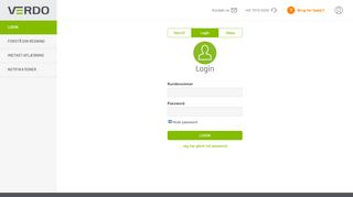 
                            2. Login - Verdo