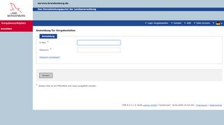 
                            3. Login Vergabestellen - Vergabemarktplatz Brandenburg - Land ...