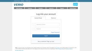 
                            3. Login - Verio