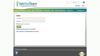 
                            12. Login - VetMedTeam - Providing Educational Pathways to Great ...