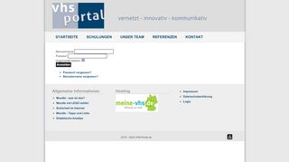 
                            1. Login - VHS-Portal