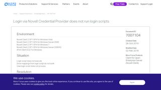 
                            2. Login via Novell Credential Provider does not run login scripts