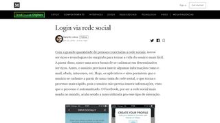 
                            5. Login via rede social – Tendências Digitais – Medium