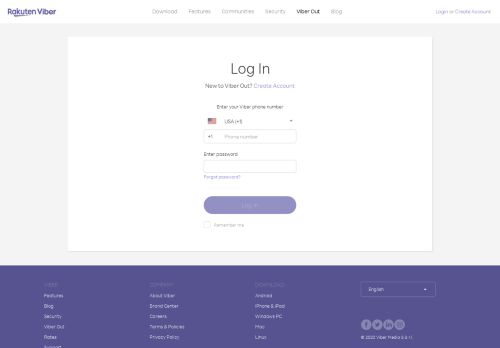 
                            12. Login - Viber Out | International Calling App