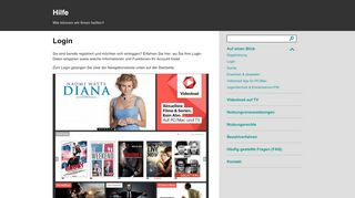 
                            3. Login | Videoload Hilfe