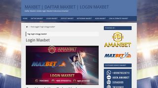 
                            10. login vinegg maxbet | MAXBET | DAFTAR MAXBET | LOGIN MAXBET