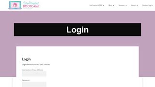 
                            3. Login - Virtual Assistant Bootcamp