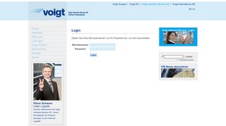 
                            2. Login VIS - Voigt AG