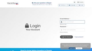 
                            8. Login Visa to Russia