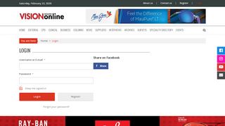 
                            4. Login – Vision Magazine Online