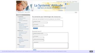 
                            1. Login Visiteur - La systémique des organisations