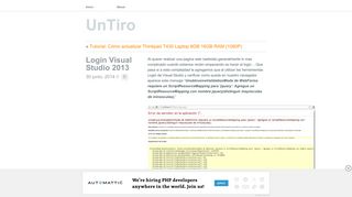 
                            13. Login Visual Studio 2013 | UnTiro