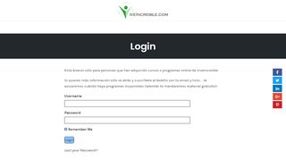 
                            1. Login – Vive Increible