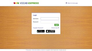 
                            1. Login - Vocab Express