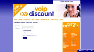 
                            3. Login - VoipDiscount | Free Calls and SMS