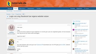
                            11. Login von xing /facebook fuer eigene website nutzen | tutorials.de