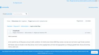 
                            10. Login vor dem Shop - Shopware Community Forum