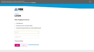 
                            2. Login | VOX Cinemas Oman