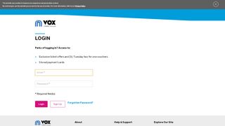 
                            1. Login - VOX Cinemas