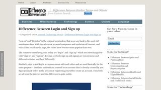 
                            10. Login vs Sign up - Difference Between