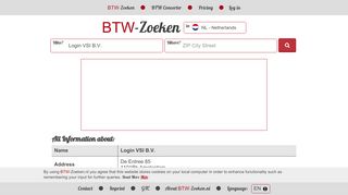 
                            6. Login VSI B.V. - BTW-Zoeken.nl - Value Added Tax Number ID Search ...