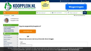 
                            11. Login - Wageningen - Koopplein.nl