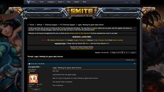 
                            2. Login: Waiting for game data forever - Smite Forums