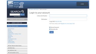 
                            12. Login - Wake County Public Libraries