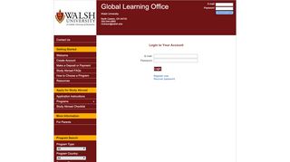 
                            13. Login - Walsh University