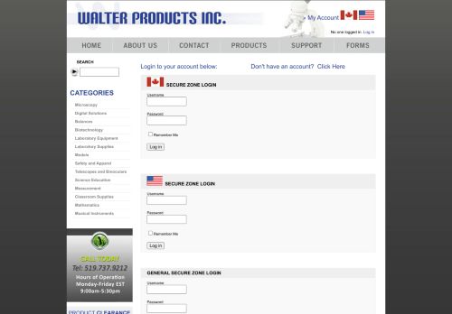
                            2. Login - Walter Products