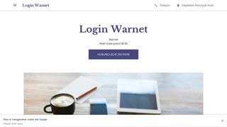 
                            5. Login Warnet - Warnet - Google Business