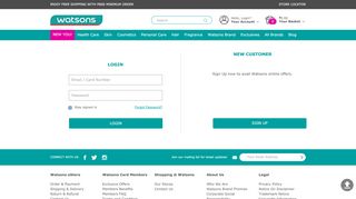 
                            7. Login | Watsons Philippines