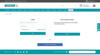 
                            1. Login | Watsons Singapore