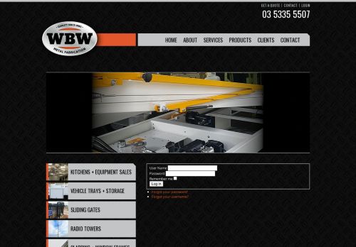 
                            4. Login - WBW Metal Fabrication